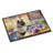Decorating Easter Keeshond Doormat-112770292