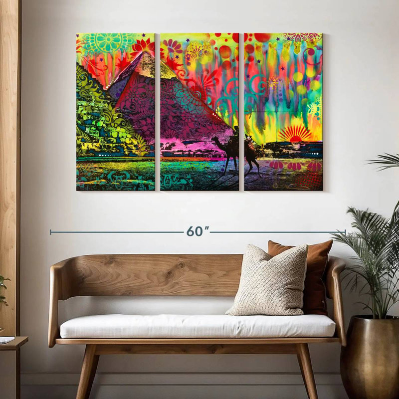 Adella Sunset At Cheops, 32" H x 50" W