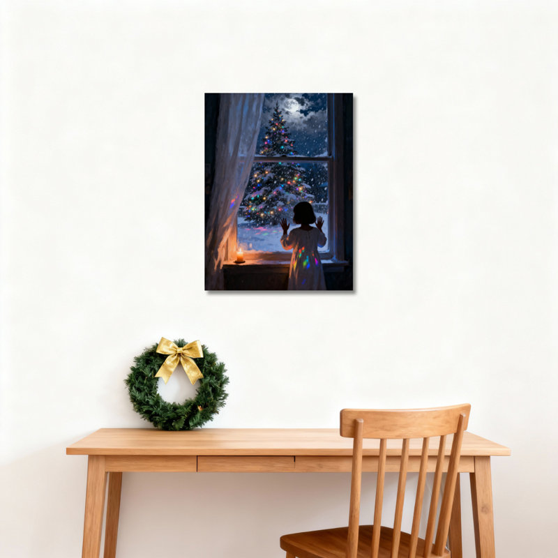 Art mural sur toile arbre, H 18 po x l 12 po