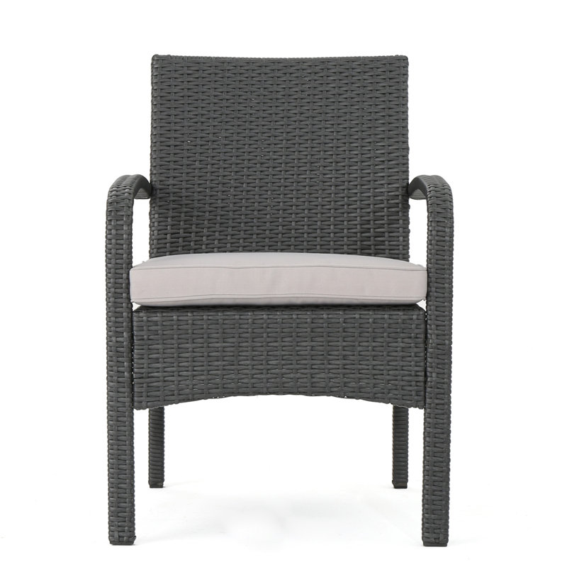 Outdoor WICKER CHAIR, gray