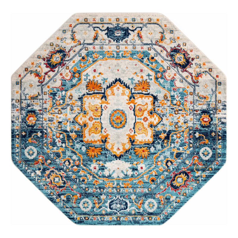 Hageman Oriental Indoor Rug, Octagon 7'10" x 7'10"