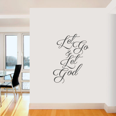 Décalcomanie murale let go & let dieu Buske