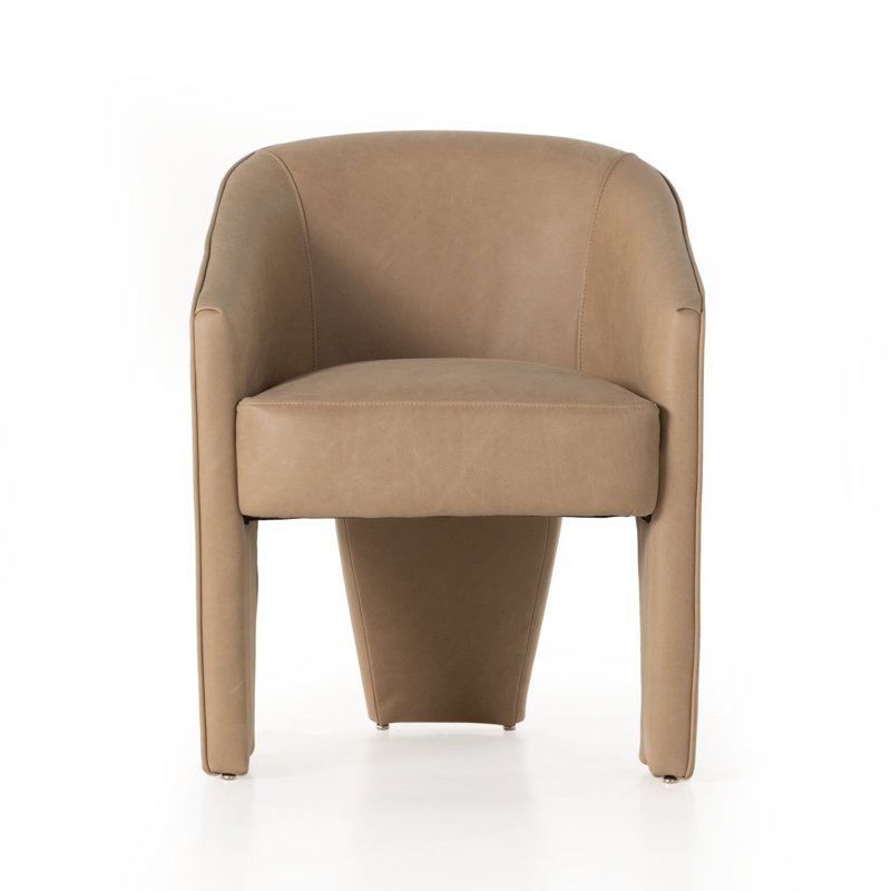 Chaise avec accoudoirs rembourrée Tillison, Palermo rosé