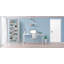 White Primed Smooth Solid Wood Core Shadow Louvre Door Slab-106633334