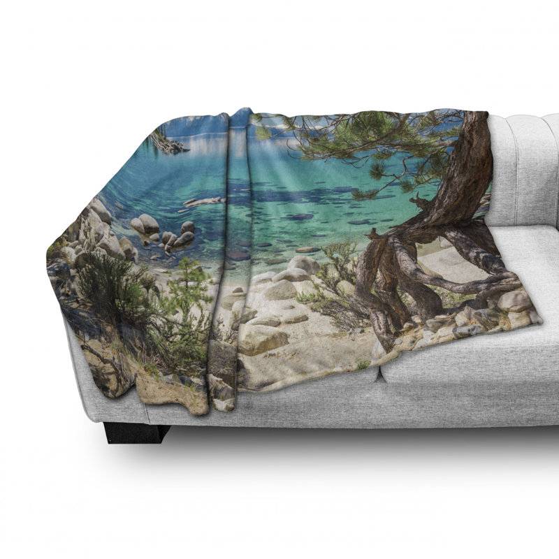 Hand Woven Throw Blanket, 50" W x 70" L