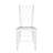 Stackable Modern Acrylic Dining Chair Set - Industrial Transparent Bistro Chair for Small Spaces, Humidity-Resistant Base for Basements & Patios,  Indoor/Outdoor Use-420853487