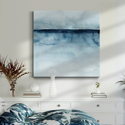Aquarelle crête II - Toile tendue avec châssis de qualité supérieure - prête à être accrochée