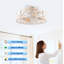 Ventilateurs de plafond encastrés en cage blanc mat 20 po avec ensemble d'éclairage et télécommande