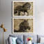 Midnight Stallion - ensemble de 2 peintures sur toile encadrées-1580004104-1580004107