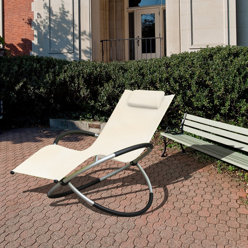 Asenith Folding Zero Gravity Chair, Beige