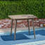 Table d'extérieur carrée en bois d'acacia avec pieds droits, gris-806392438