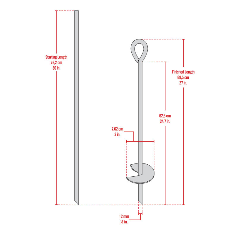 ShelterLogic Steel Anchor Kit