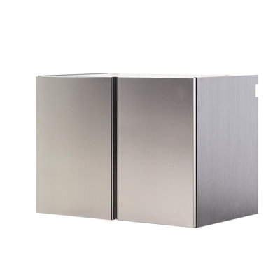 Wall Mounted Garage Cabinet - Series In Metallic Gray With Soft Closing Doors And Drawers, Extra Deep Storage, Water & Heat , Stain Scratch Mounted, Closing, Water/Heat/Stain/Scratch