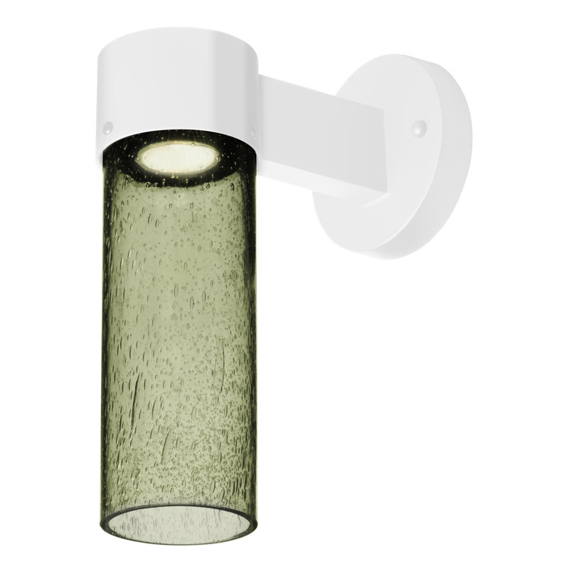 Cattalina Wall Light, White, Moss, 11.5" H x 5" W x 8.5" D