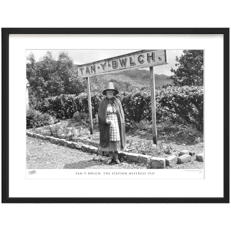 Tan-Y-Bwlch, The Station Mistress 1937 by Francis Frith - Single Picture Frame Print, 40cm H x 50cm W x 2.3cm D