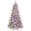 Sapin de Noël givré pré-éclairé-680223073