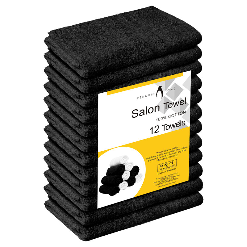 Suna Lightweight Hand Towel, Black