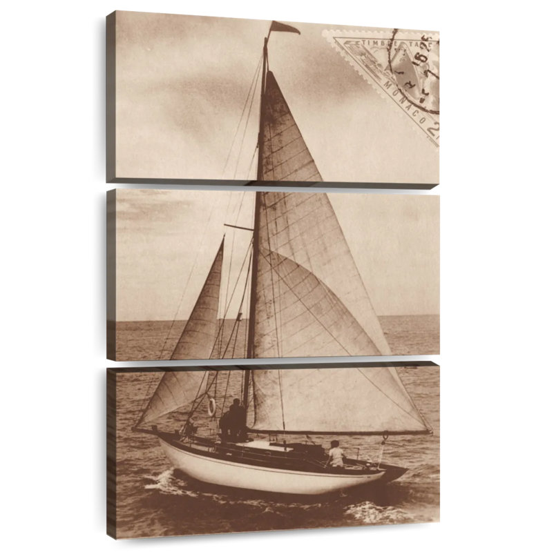 Aletra voile rétro II sépia, H 32 po x l 20 po