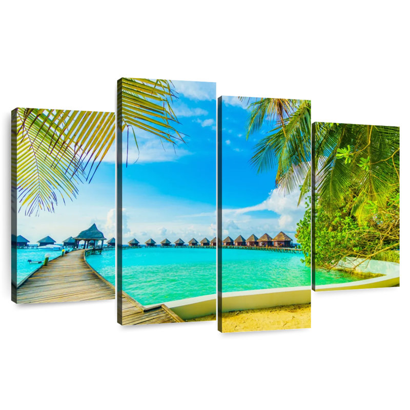 Maldives Resort, H 54 po x l 84 po
