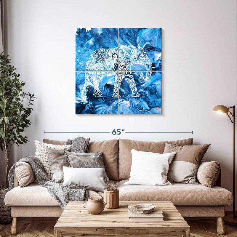 Brampt Vibrant Abstract Elephant