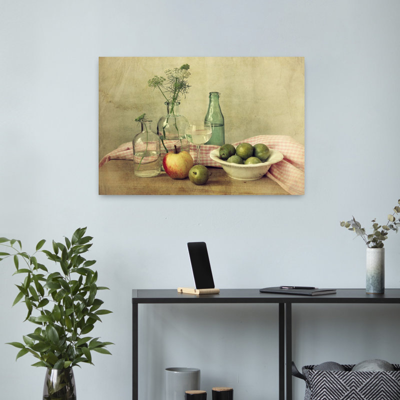 Art contemporain contemporain rustique, H 16 po x l 24 po