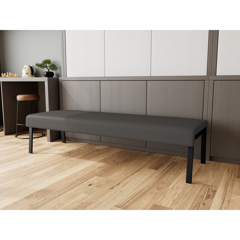 Structure en métal 3 places Waterfall, Noir, Noir Patriot Plus - Vinyle lavable au chiffon
