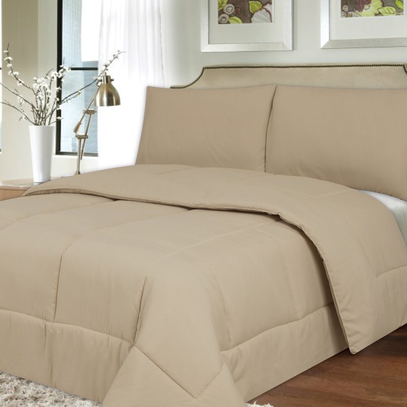 Queen Cream Down Alternative All-Season Comforter