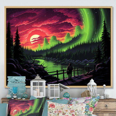 «Canadian Boreal Ballet 1 - Northern Lights», art mural