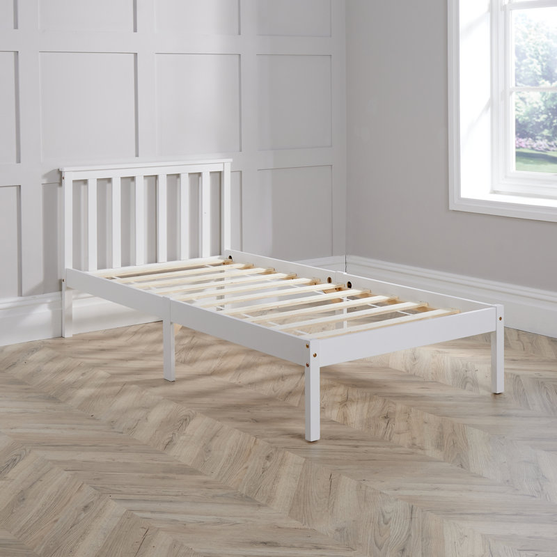 Altamont Solid Wood Low End Bed Frame, Single (3‘), White