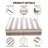 Outdoor Seat Cushion Set Deep Seating Patio Cushion Set Thick Cushions 23.6"x23.6"x5”,Black Stripes-105503638-105503641