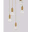 5 - Light Brass Gold Cluster Pendant
