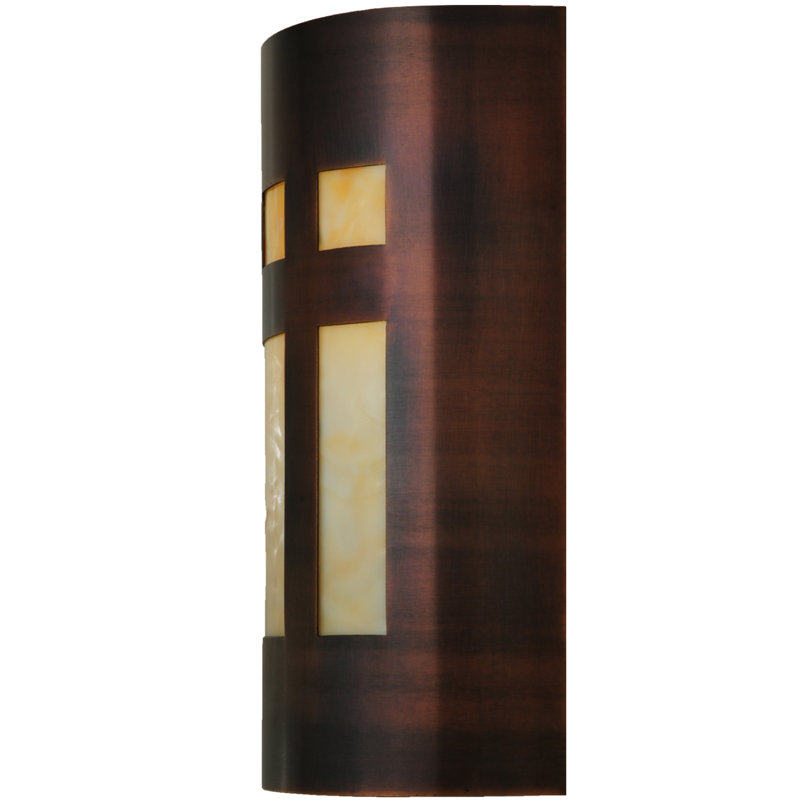 1 - Light Outdoor Bulkhead Light, Copper