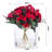 Faux Silk Ranunculus Arrangement in Vase-1456146609