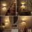 Horizontal Wall Light Black Plug-In Night Light With Motion Sensor, 3000K, Sliding Dimmer