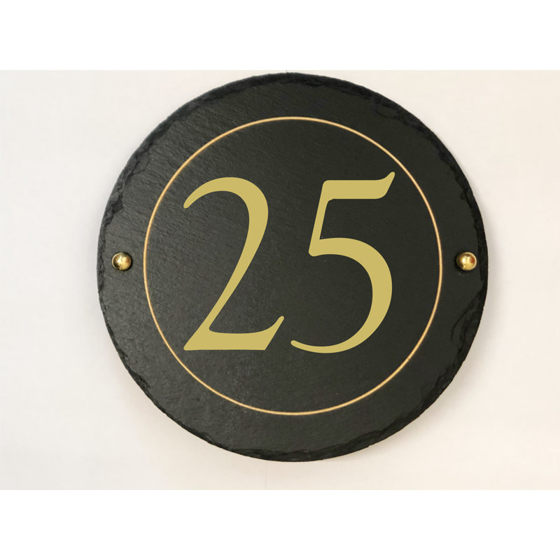 Easingwold 24cm H Stone House Number, 25