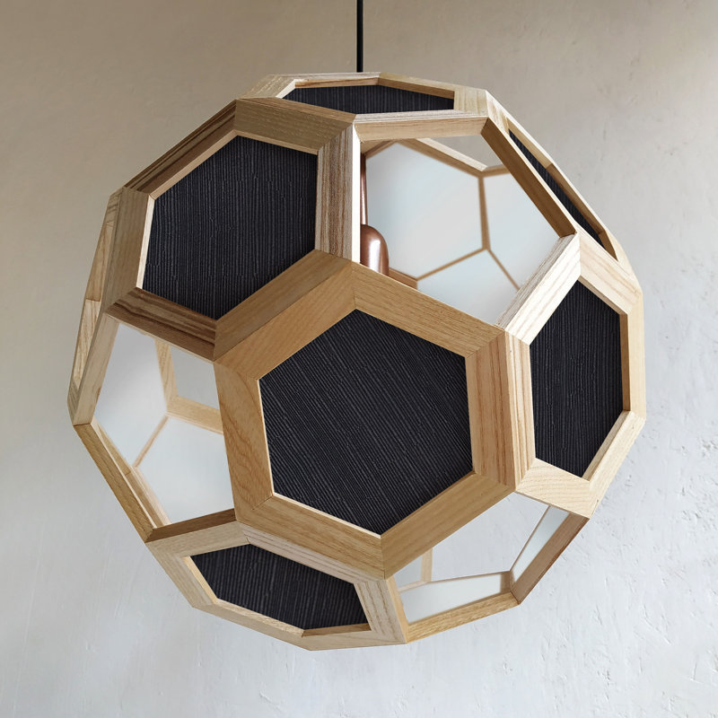 Chevalier 1 - Light Oil Pendant, Oak/Black