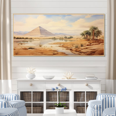 Ancienne pyramide égyptienne, art mural