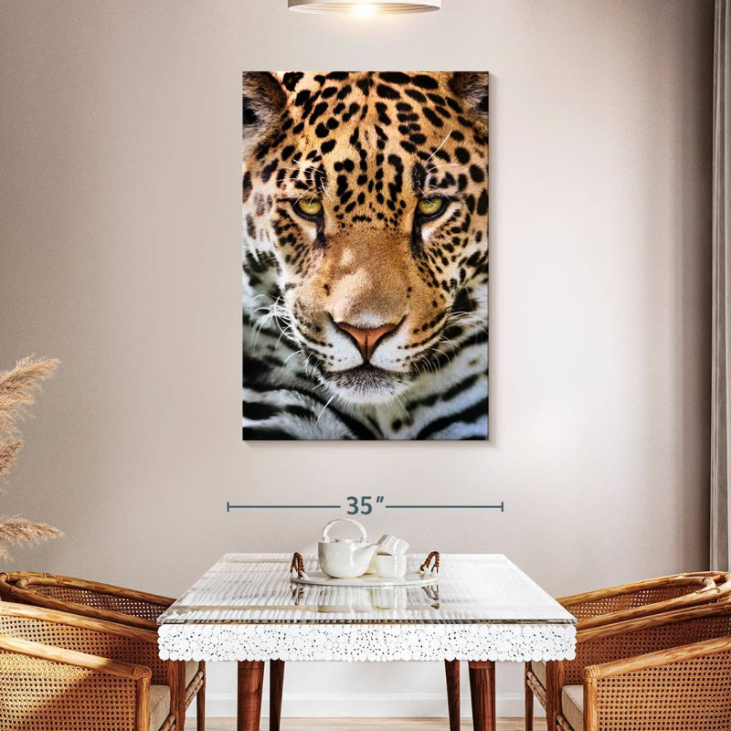 Brampt Frowning Jaguar, 48" H x 32" W