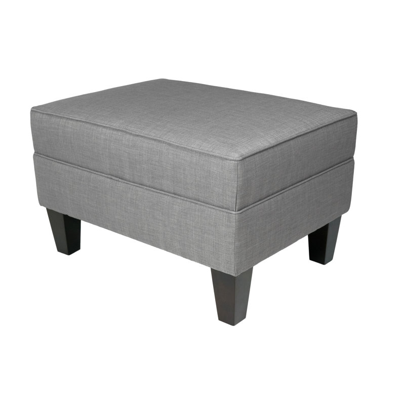 Kwong Upholstered Ottoman, Gray