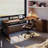 Light brown Rectangular Solid Wood with 3 drawers desk-1357966186