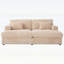 Très grand canapé-lit double surdimensionné avec revêtement moelleux, ports USB, porte-gobelets et coussins de soutien pour un confort ultime-133426621
