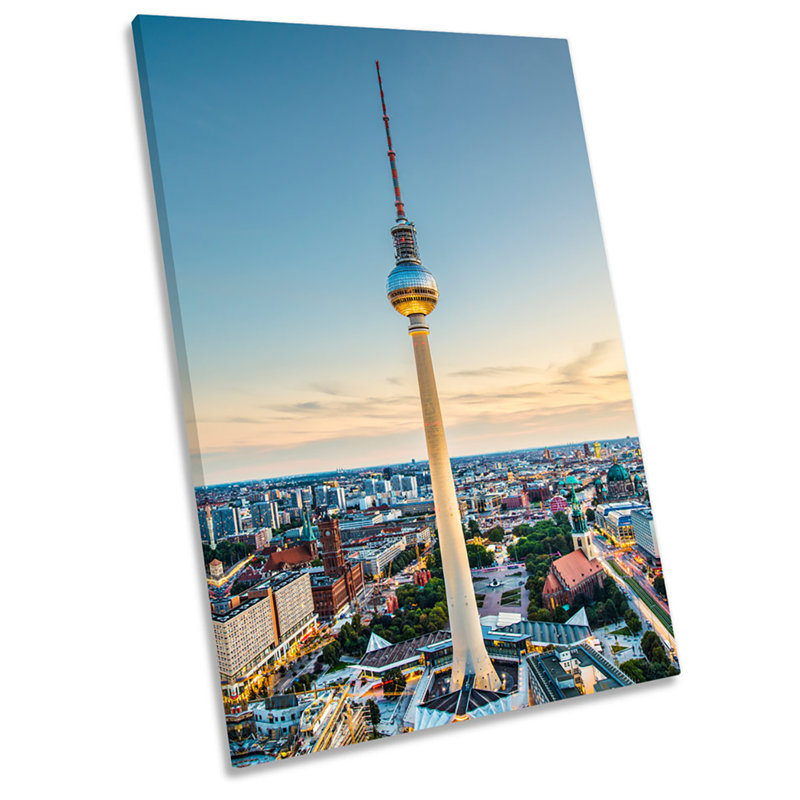 Berlin Cityscape Skyline - Wrapped Canvas Print, 45.7cm H x 30.5cm W