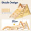 8 In 1 Pikler Triangle Set Wooden Climber-102042238