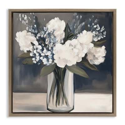Cadre flottant Vase of Graceful Blooms, design par Mona Grace