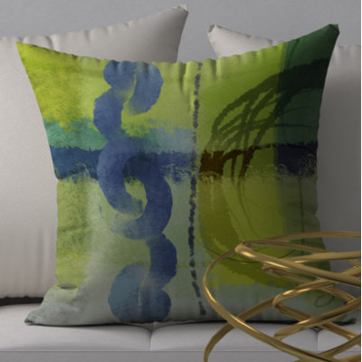 Housse de coussin carré et insert 20e siècle