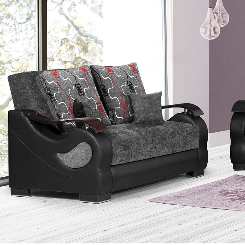 Causeuse convertible avec rangement Primenest Urbanova Collection, Gris