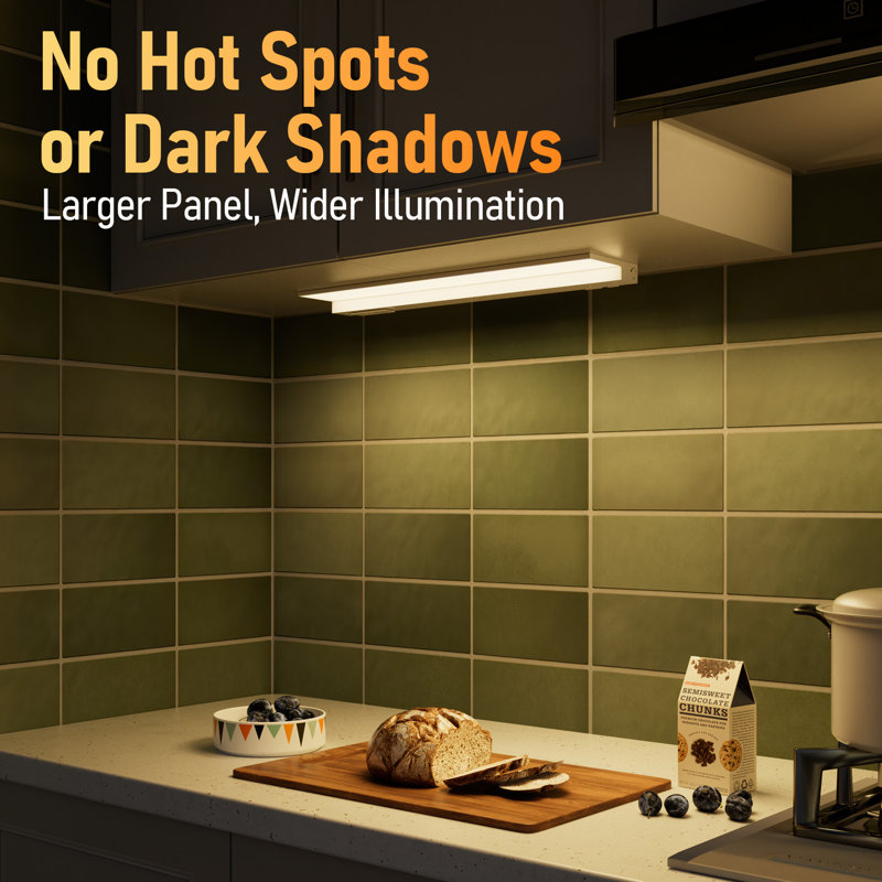 EdgeForm 24" Ultra-Slim LED Under Cabinet Light, Dimmable Linkable, Hardwired or Plug-In