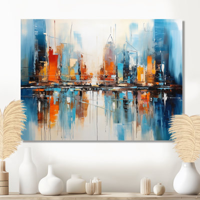 Warm Sunset Over Manhattan - City Architecture Wall Art Print