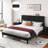 Alti 44.8'' Velvet Upholstered Tufted Bed Frame with Charging Station-150583310-150583409