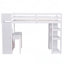 Lit mezzanine simple avec tiroirs de rangement